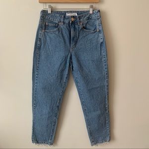GARAGE high rise mom jean, medium wash
